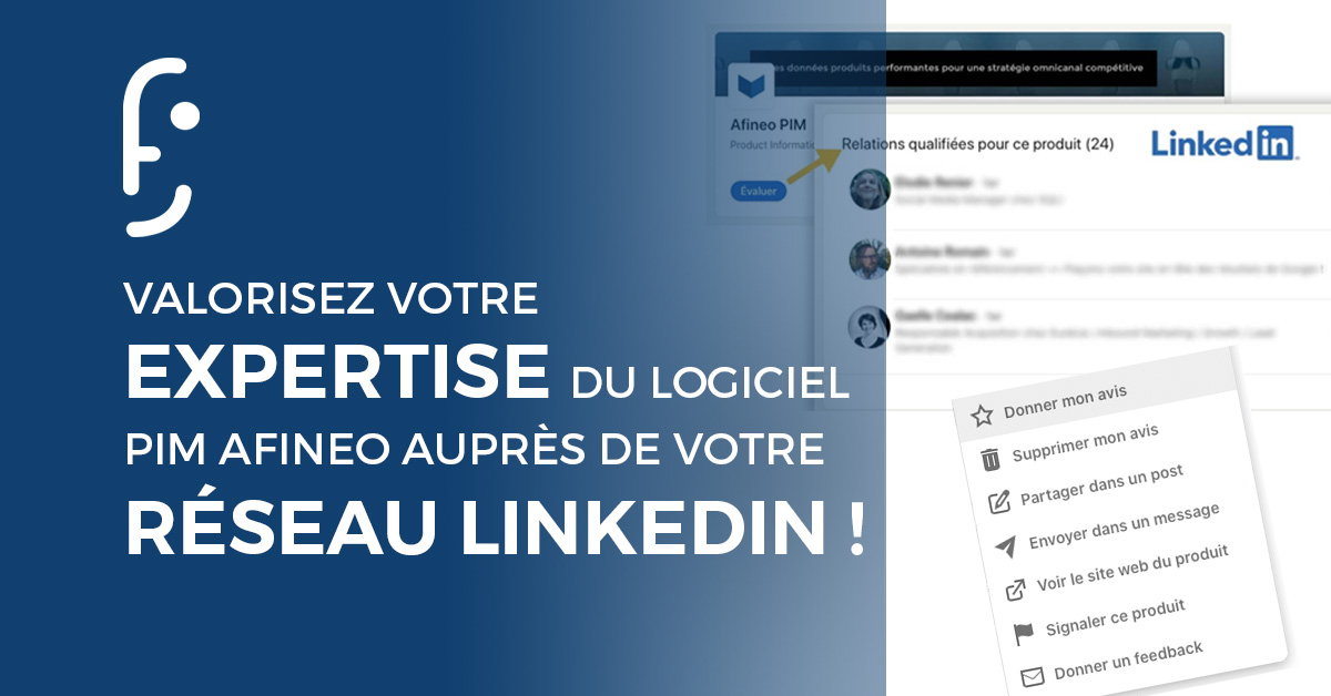 Tutoriel pour évaluer le logiciel PIM Afineo sur LinkedIn