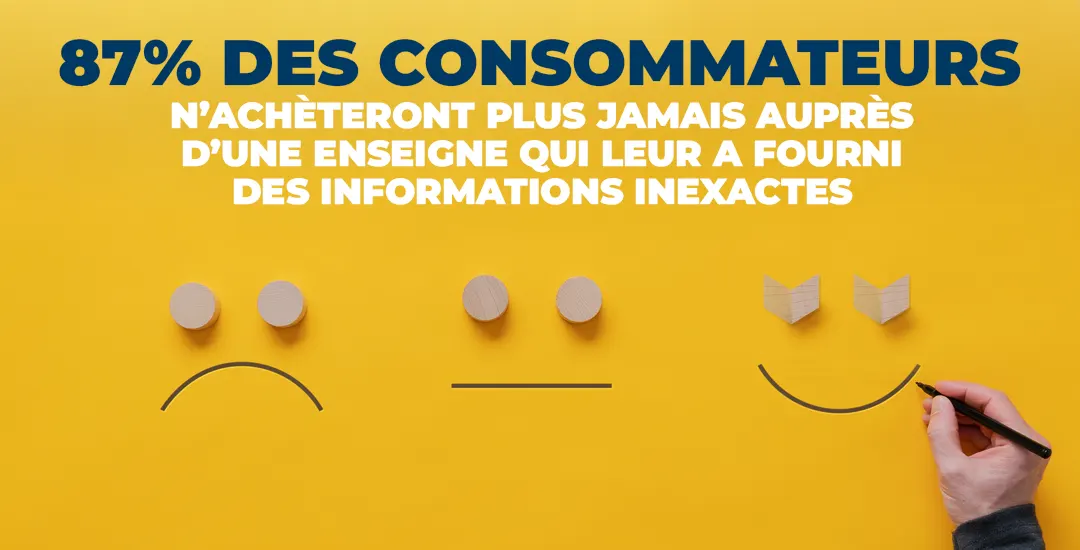 87% des consommateurs n’achèteront plus jamais auprès d’une enseigne qui leur a fourni des informations inexactes