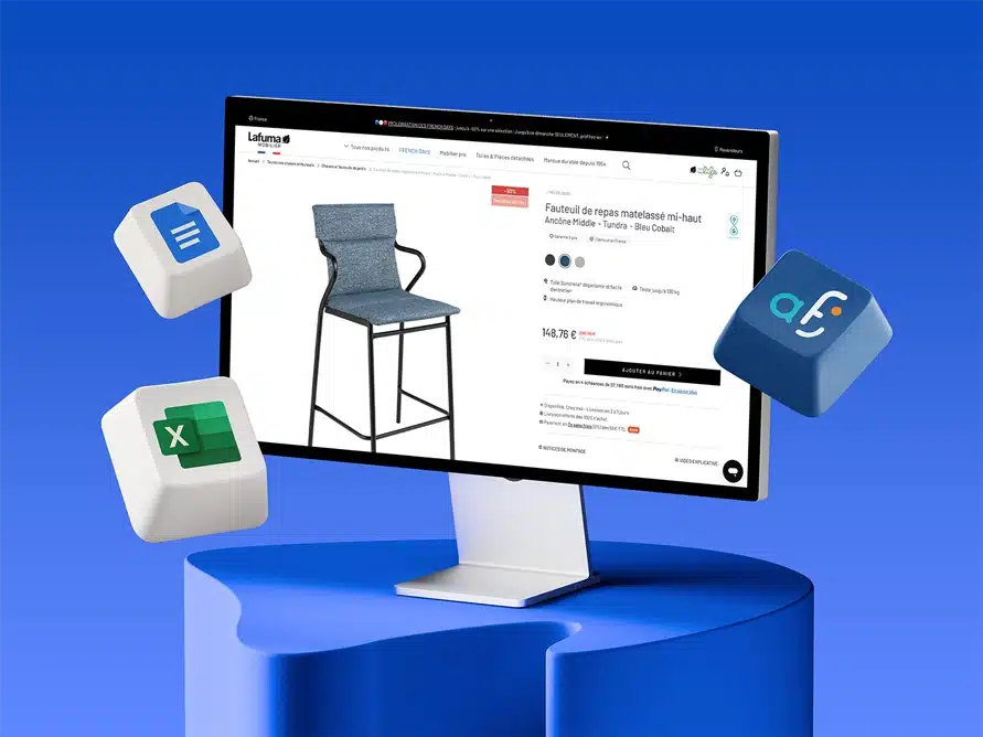 PIM : logiciel centralisant les données produits (descriptions, prix, images, caractéristiques) et les diffusant sur e-commerce, marketplaces, catalogues et magasins
